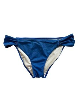 PINK BY Victoria Secret Blue Bikini Bottoms Size M